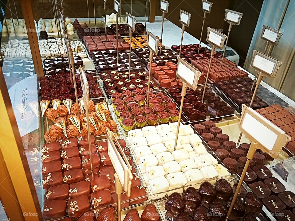chocolate counter