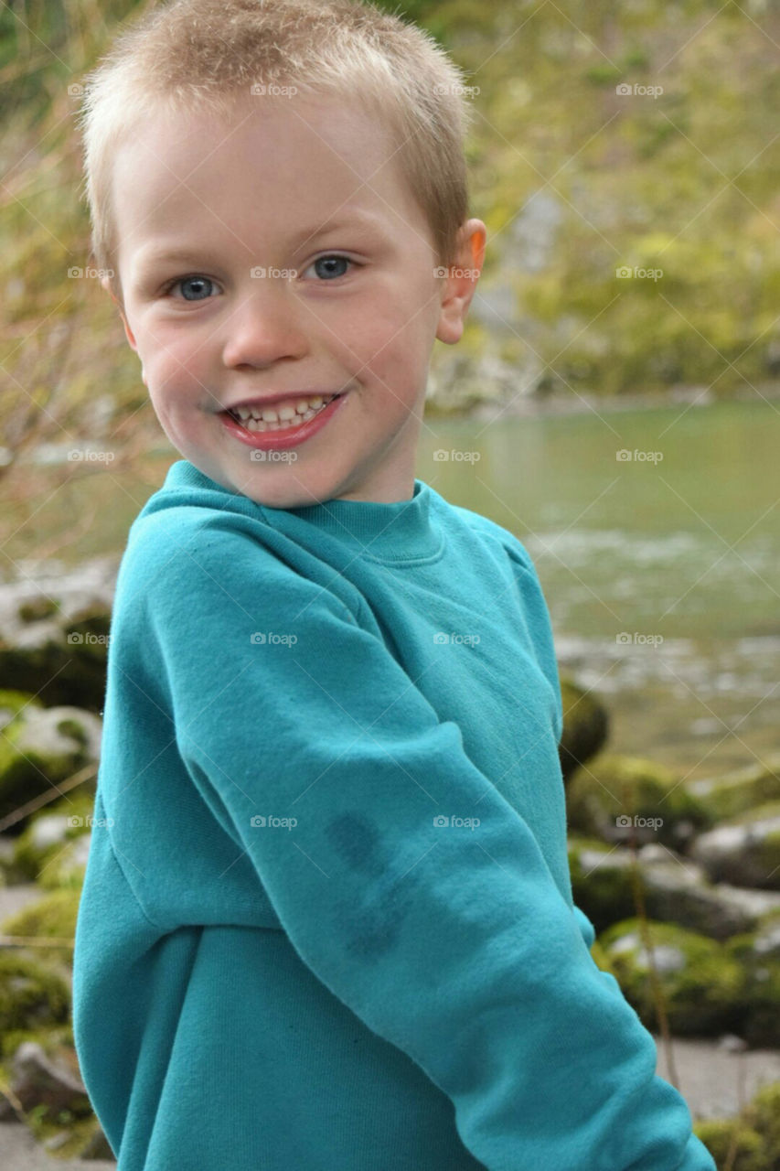 my son. my son by the river