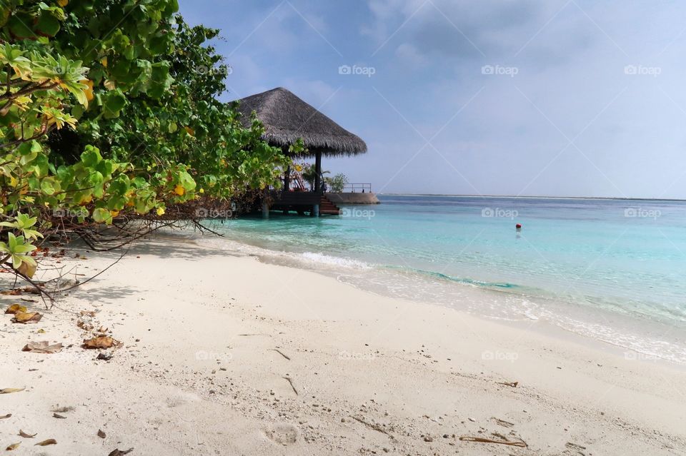 The calm of the Indic sea 
Maldives 