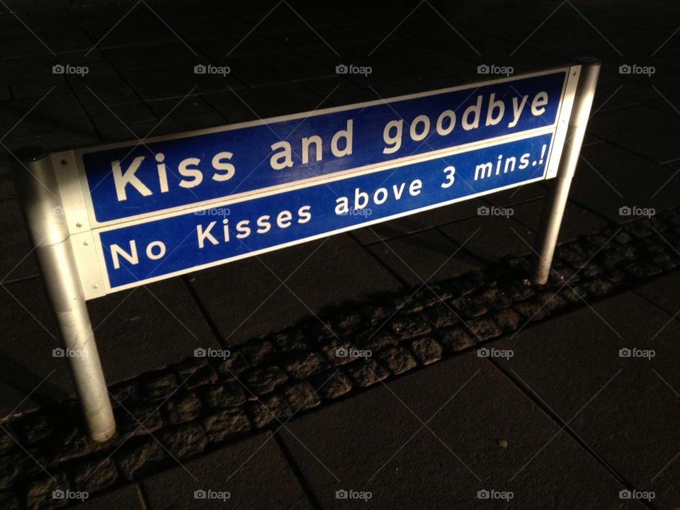 Kiss and goodbye