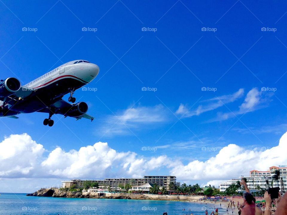 St. Maarten landing