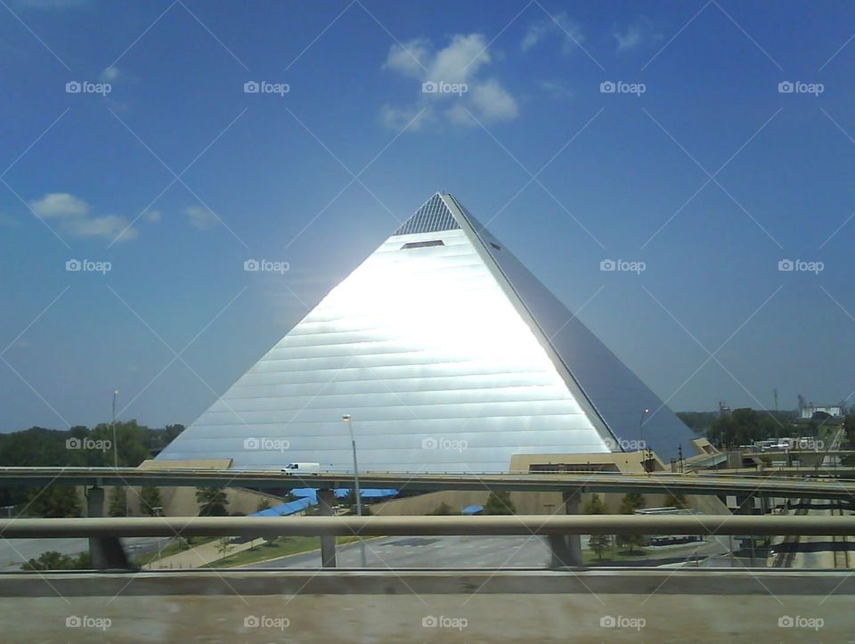 Pyramid . Futuristic pyramid