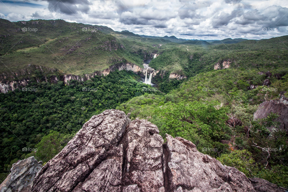 Waterfall and nature