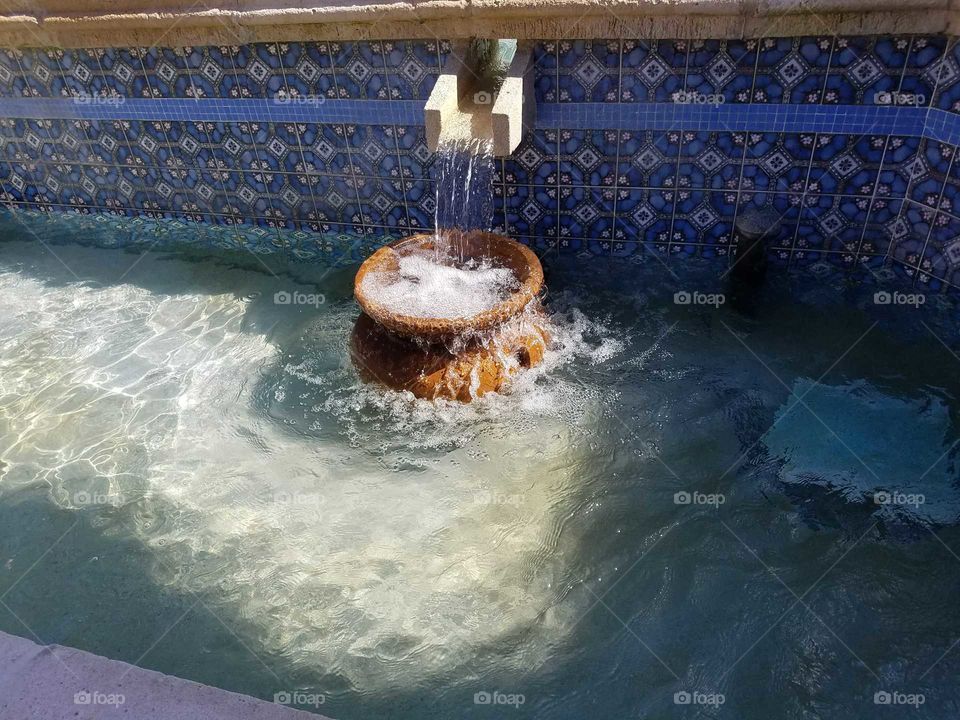 Moving Water in a Fountain