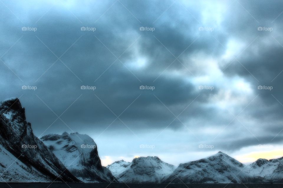 Frozen fjord norway