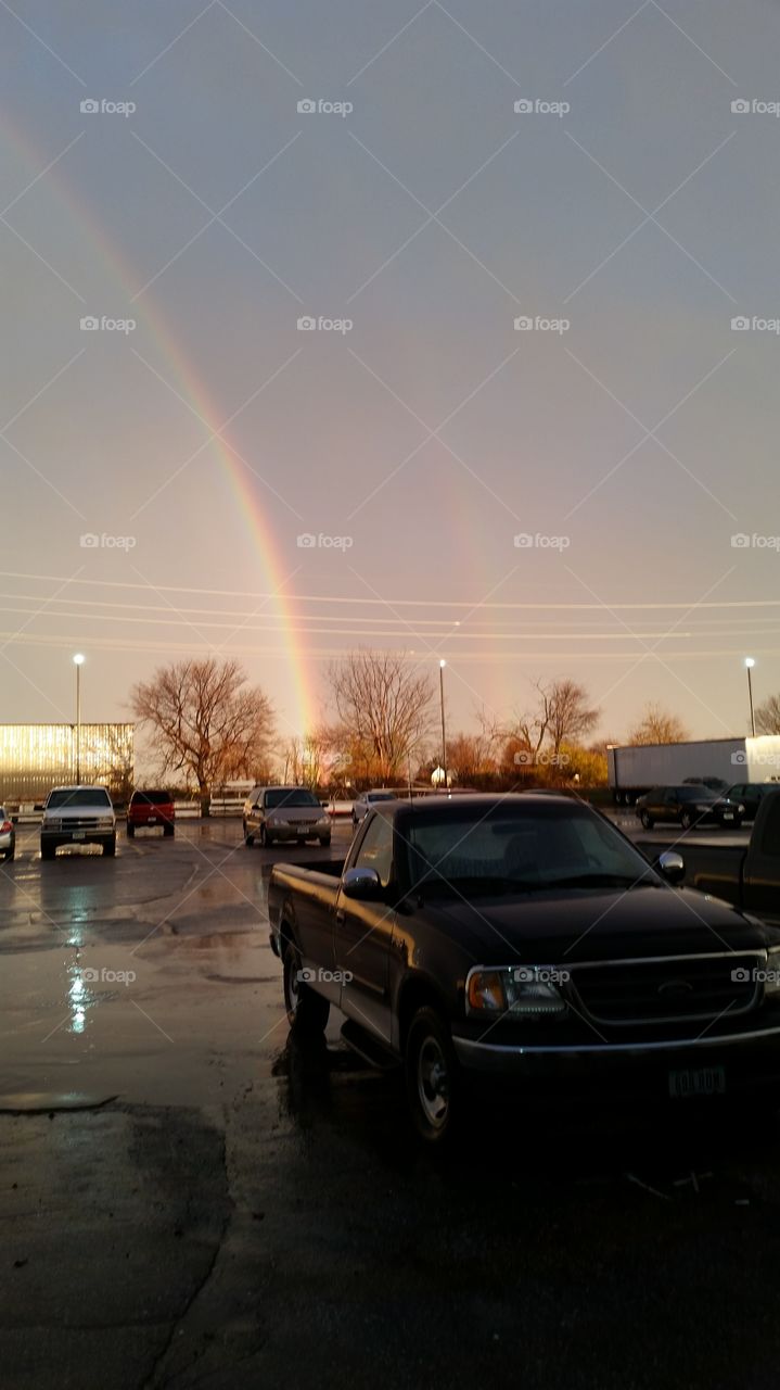 a double rainbow