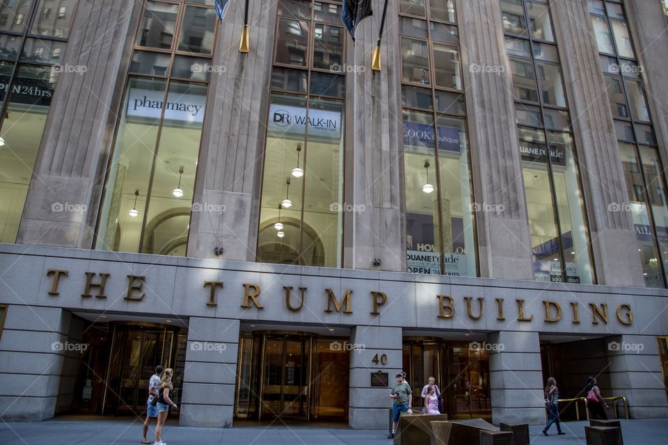 The trump building in Manhattan, New York, USA

