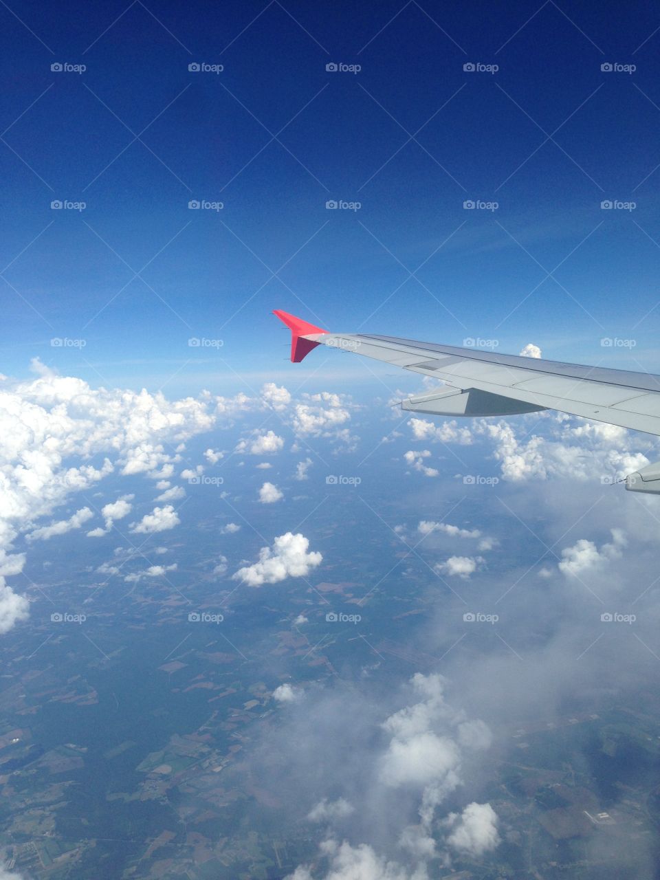 Beautiful view of the flight from the plane