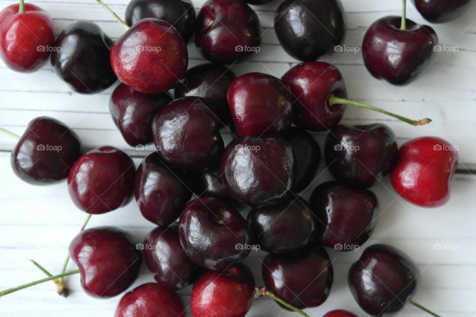 Red cherries 