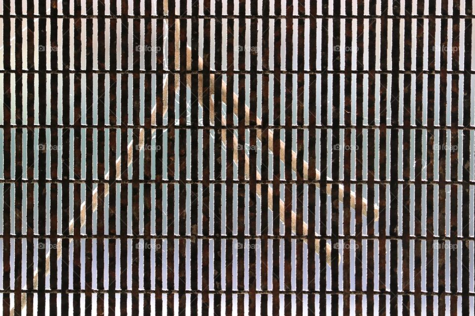 Texture, metal screen door