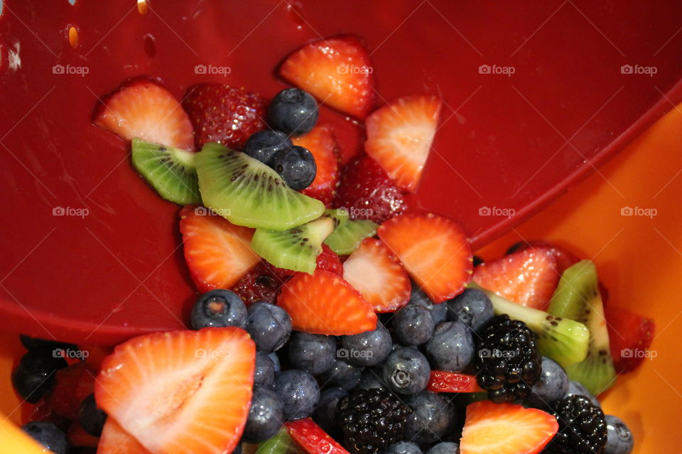 fresh washed berries