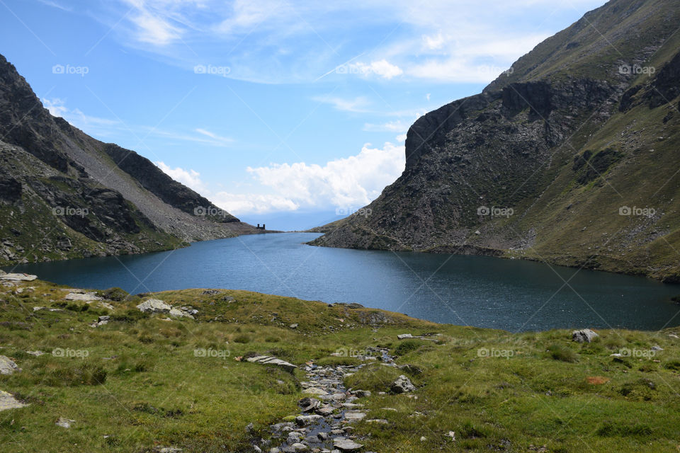 Mountain lake at Catalan Pyrenees