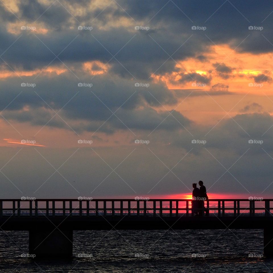 Sunset on the jetty