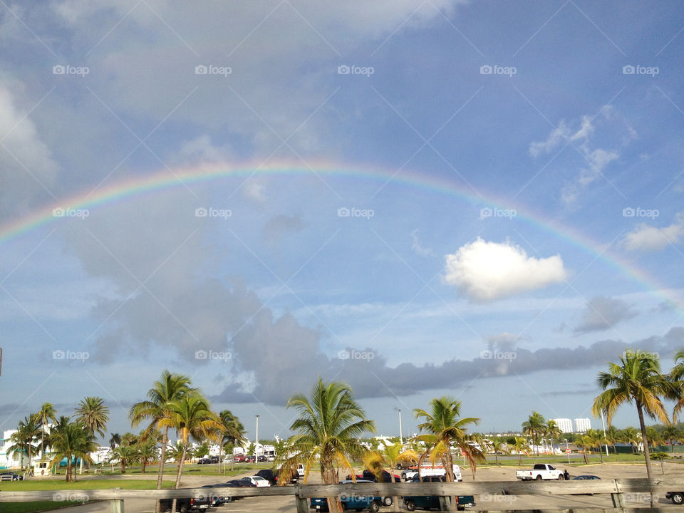 beach rainbow united states haulover by adaldt