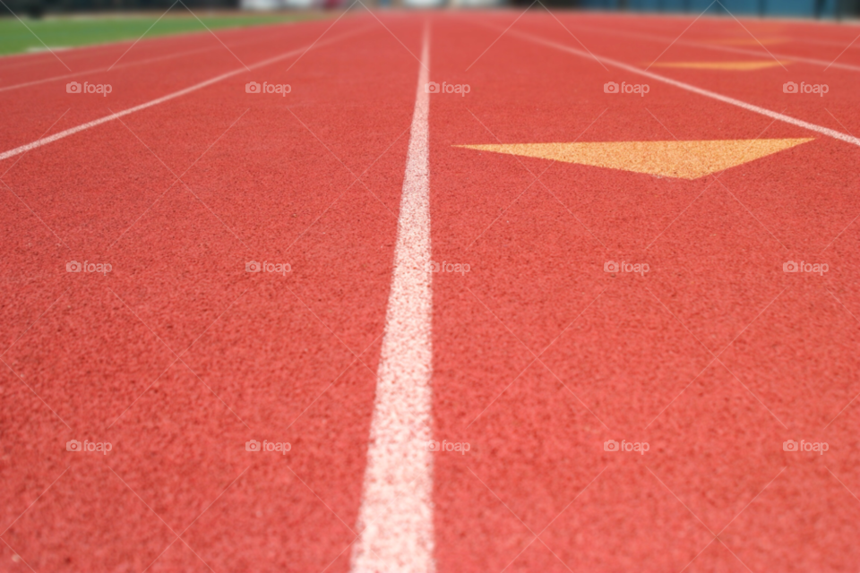 sport field outdoors red by hlehnerer