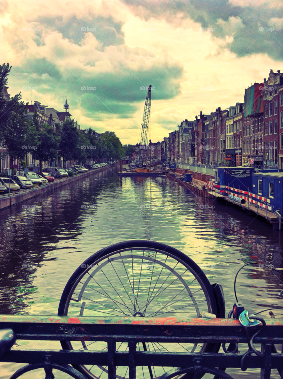 city bike water river by feskie