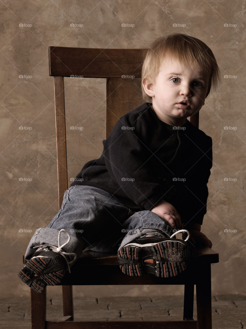 chair child kid boy by Cheshirepoet