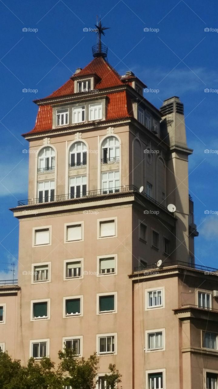 Pink facade