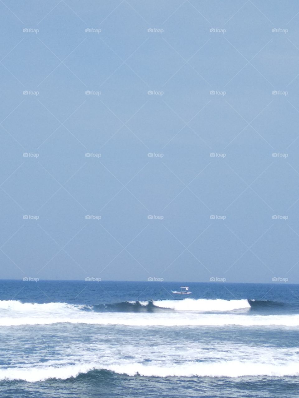 Beautiful waves on the beach