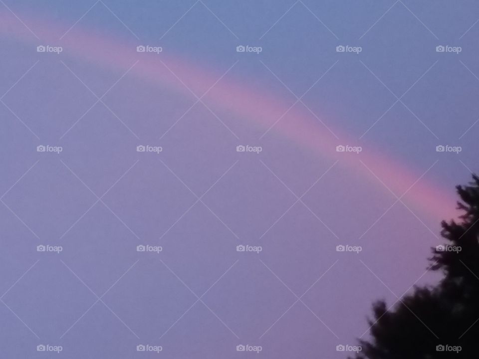 nighttime rainbow