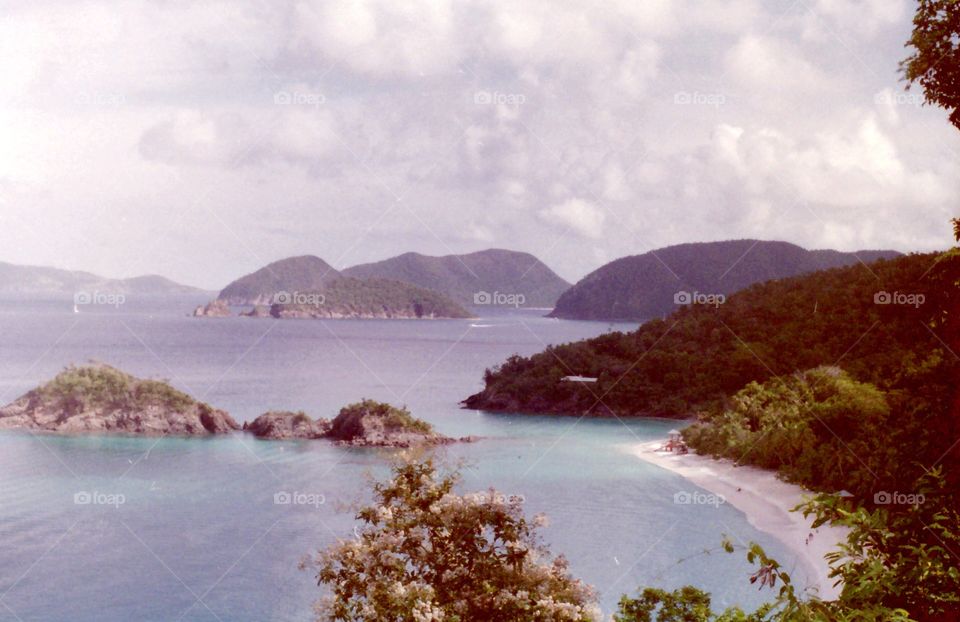 Coastline view, US Virgin Islands