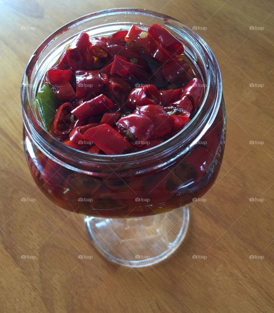 Hot pepper oil