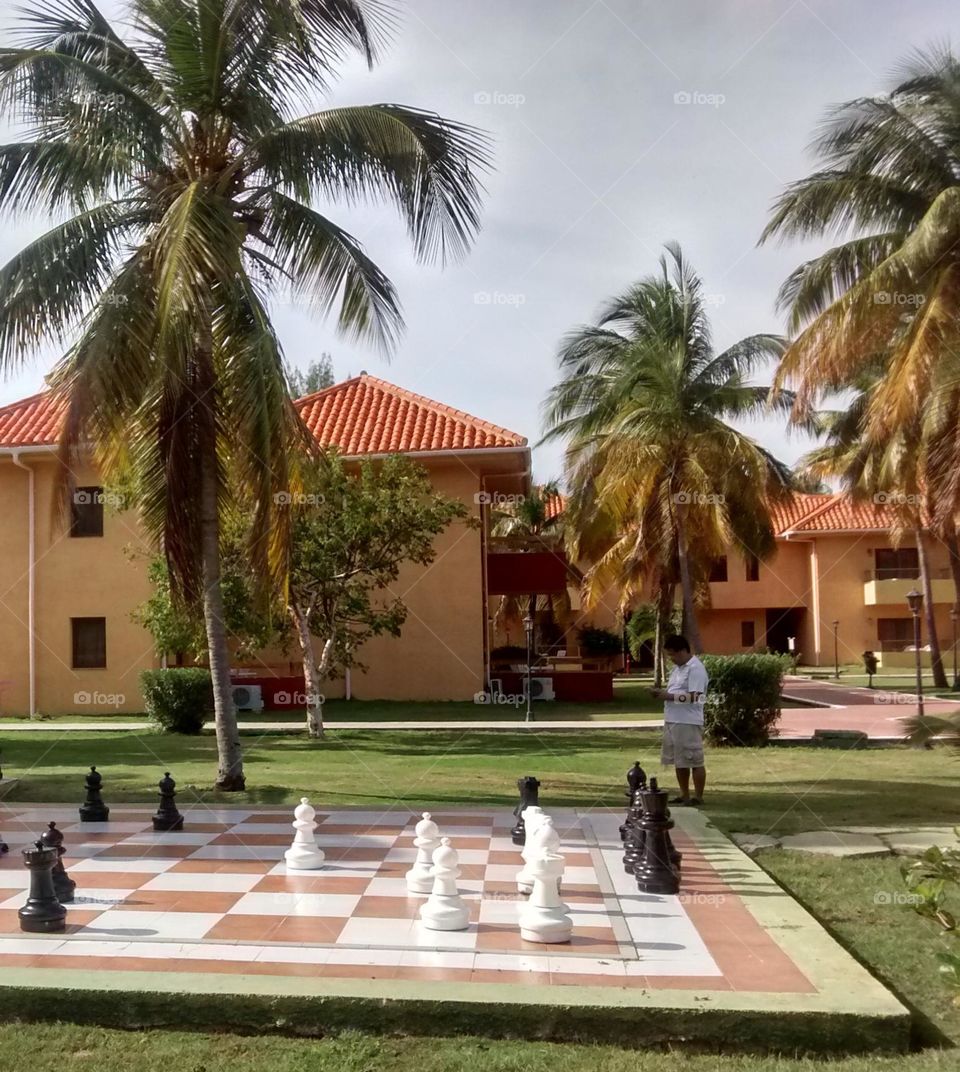 tour of the hotel in Varadero Cuba, tourist places such as the chessboard are beautiful and very eye-catching places