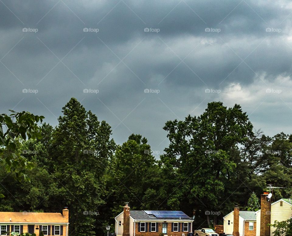 Storm clouds in the neighborhood 