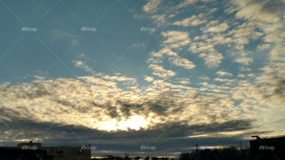 No Person, Sunset, Landscape, Storm, Sky