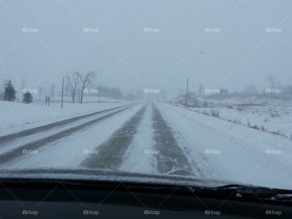 snowy highway 401