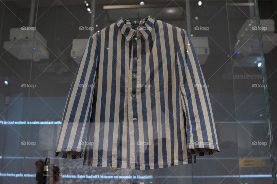 Auschwitz Prison Clothes At Amsterdam The Netherlands 21-5-2024
