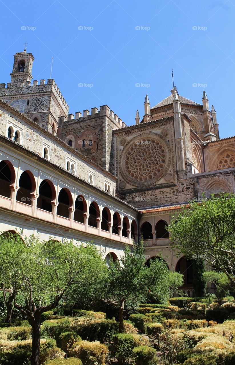 In the remote area of the eastern side of the Sierra de las Villuercas in Extremadura lies the small town of Guadalupe and one of the most important and fine monasteries in the country for more than four centuries, Royal Monastery of Santa María of Guadalupe (Spanish: Real Monasterio de Nuestra Señora de Guadalupe). UNESCO declared it a World Heritage Site in 1993. This magnificent monastery hosts the shrine to Our Lady of Guadalupe which was the most important Marian shrine in the medieval kingdom of Castile. The monastery also has rich associations with the New World, including the Guadeloupe island in the Caribbean. It was here in Extremadura where Christopher Columbus made his first pilgrimage after discovering America in 1492 and where he first thanked heaven for his discovery. #Guadalupe #Spain 