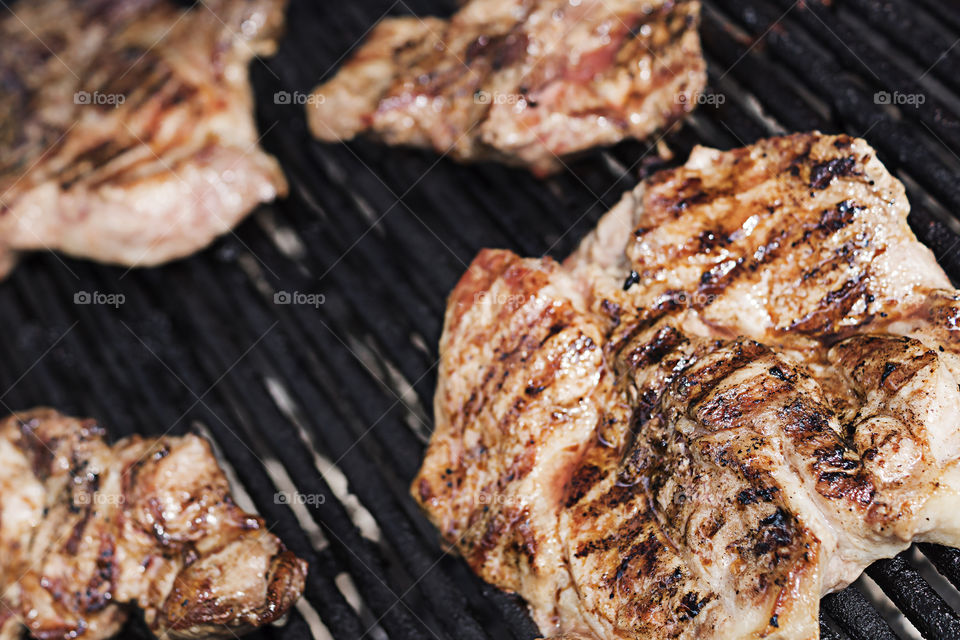 Grilled steaks