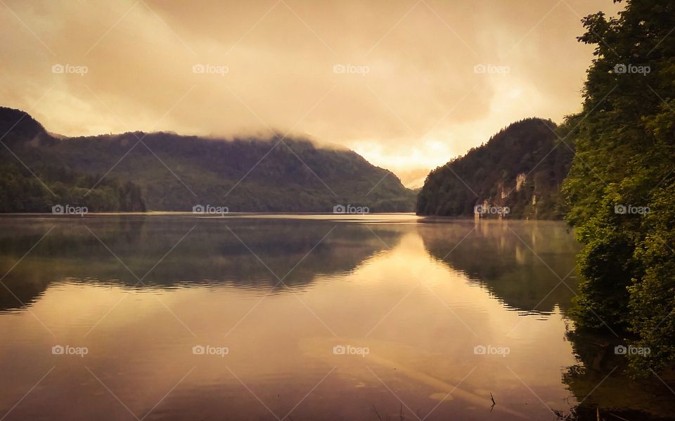 Water, Lake, Landscape, Fog, Reflection