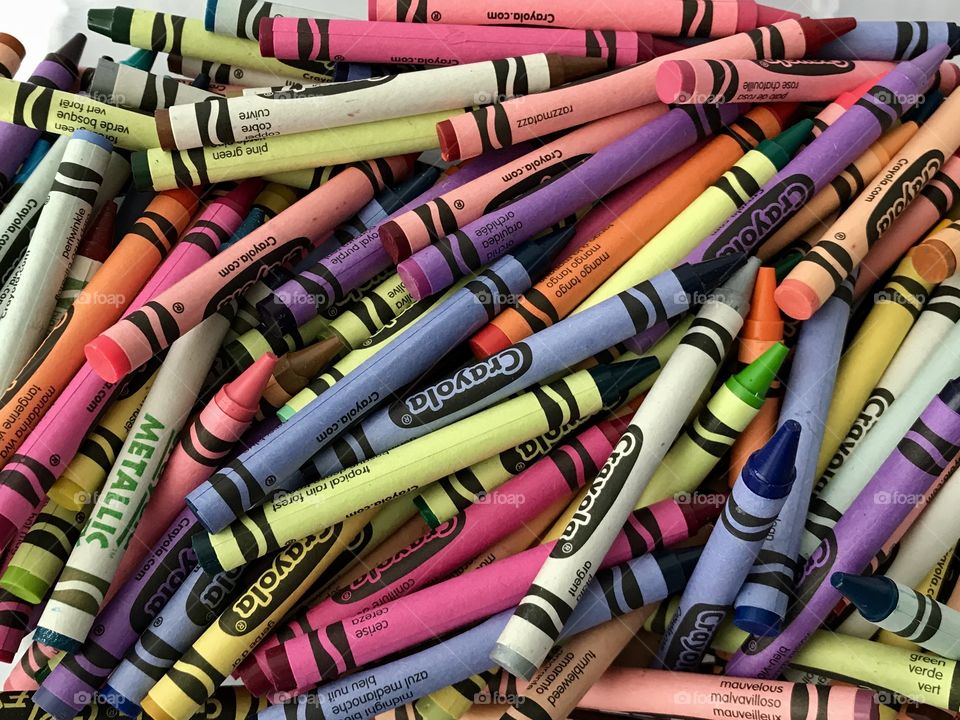 Collection of new Crayola crayons 