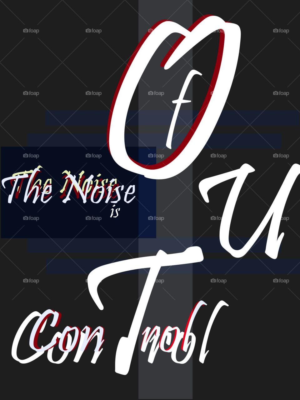 Abstract Art Titled: The Noise is Out of Control By: Mia Lynn