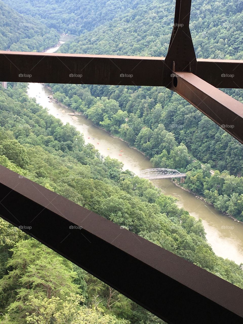 Views from New River Gorge catwalk-West Virginia 