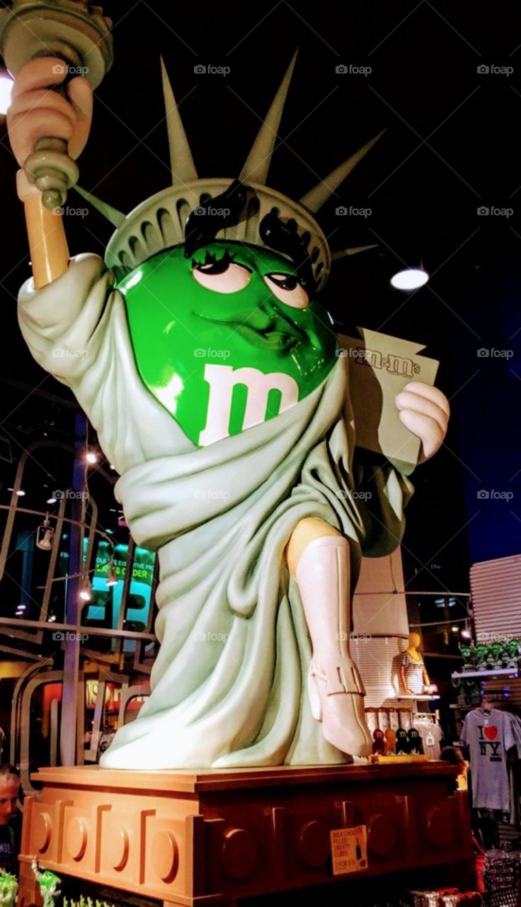 M&M Statue of Liberty
