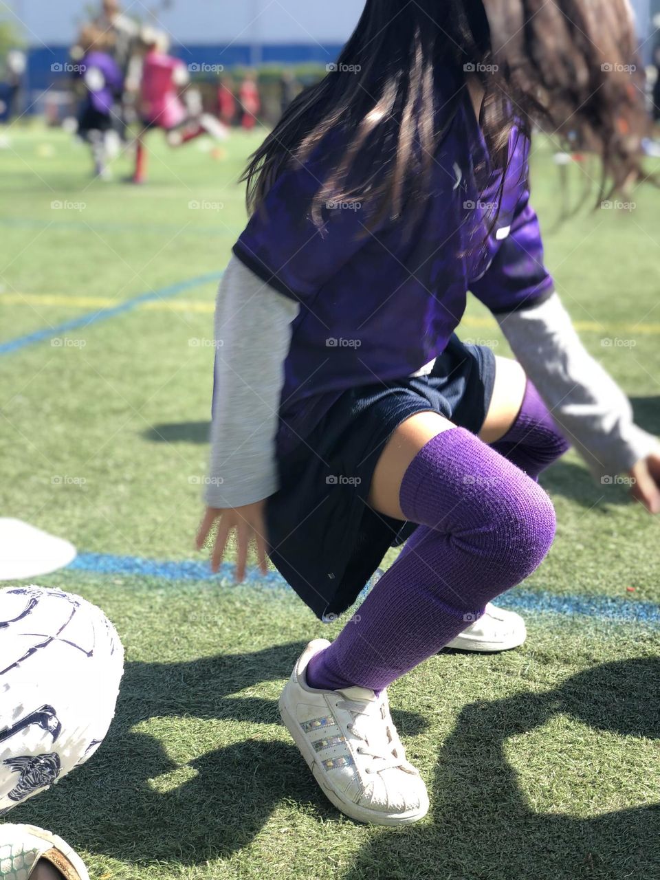 Pretty in purple uniform 