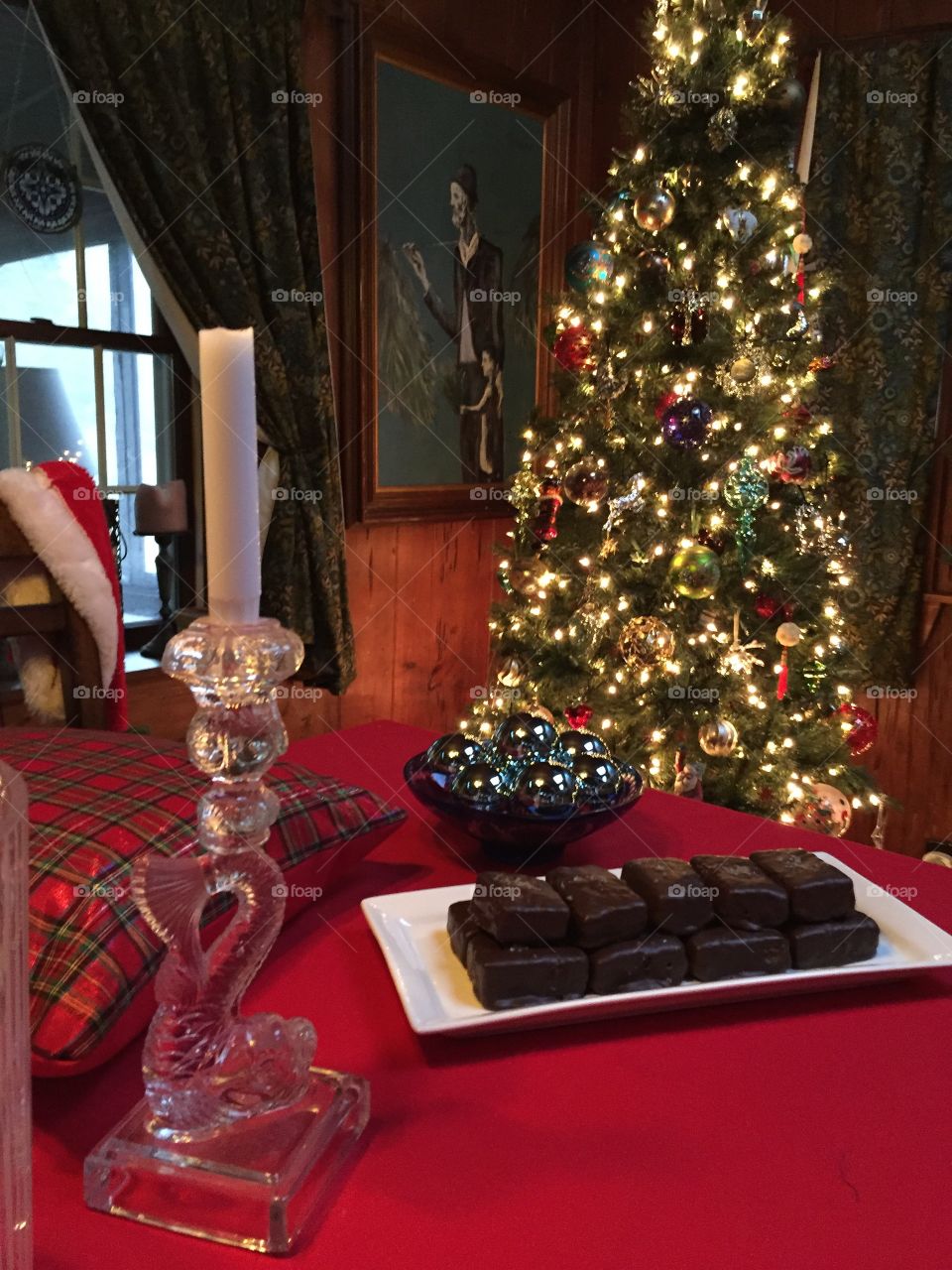 Waiting for Santa, cookies, santa, Christmas 