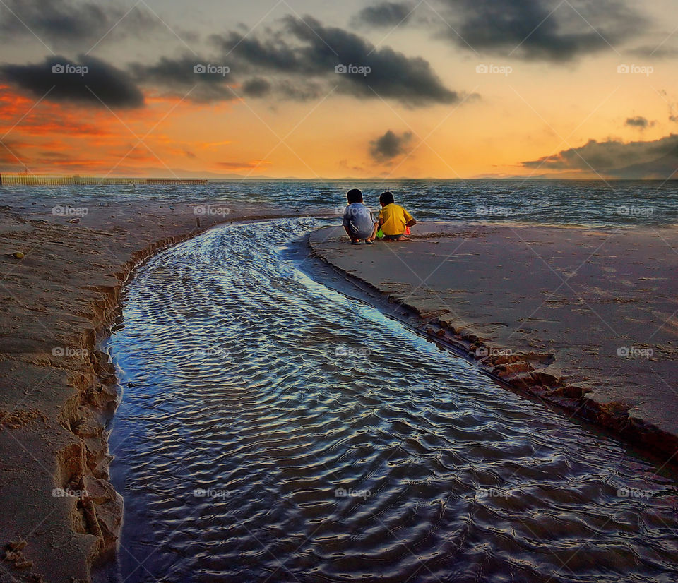 sunset at kemala beach