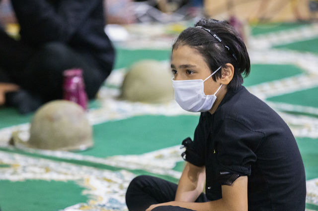 masked child...