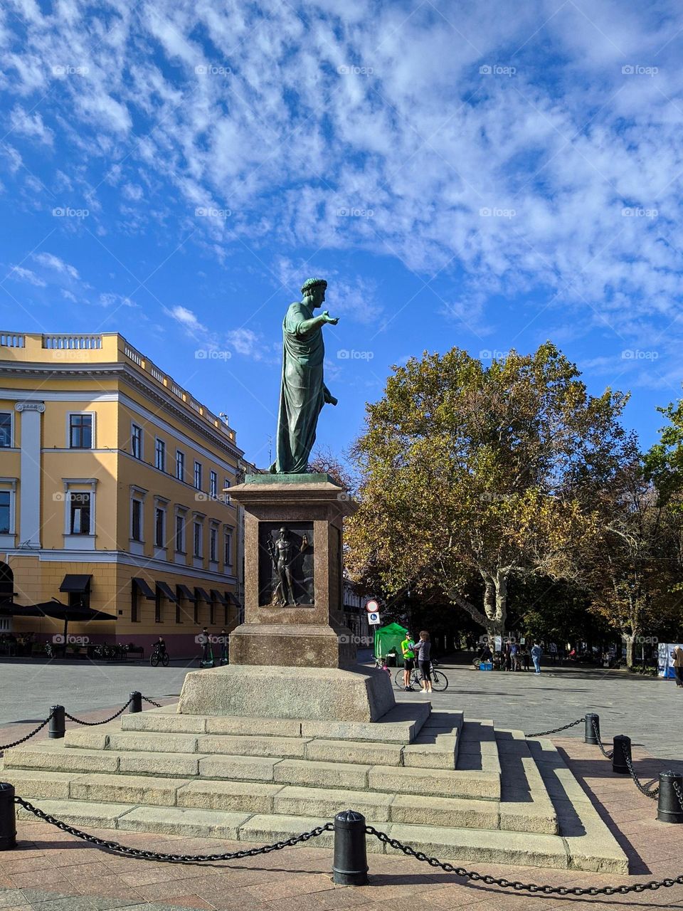 Odessa, monument to Duke de Richelieu. Ukraine.