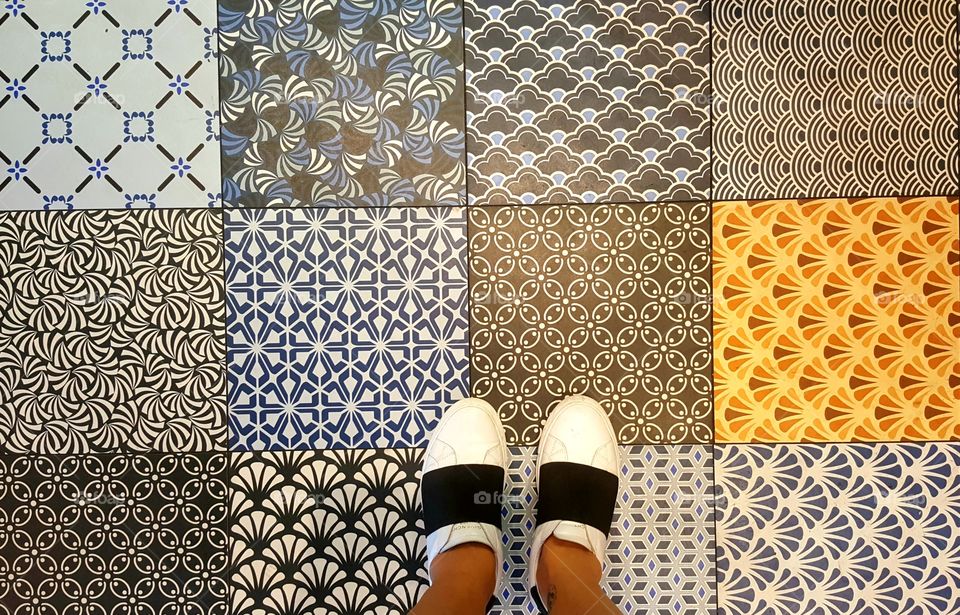 pretty colorful tiles, Perth Australia