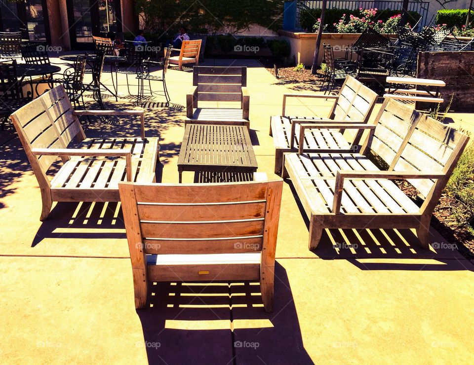 Outdoor seating area