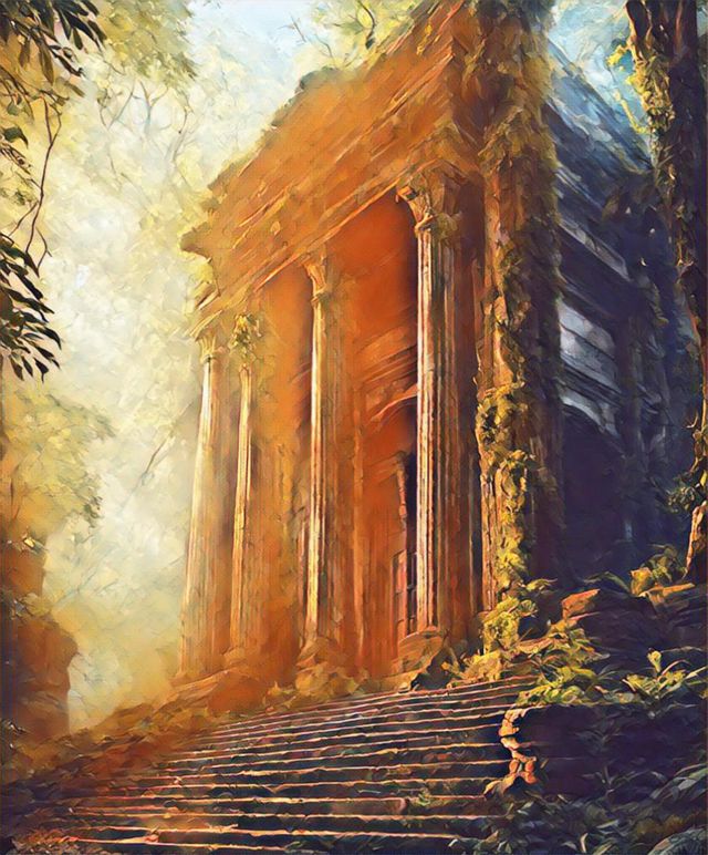 Temple in ruins