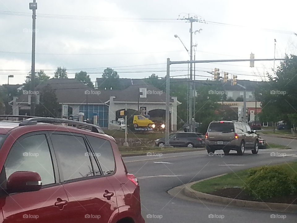 Tiny Yellow car