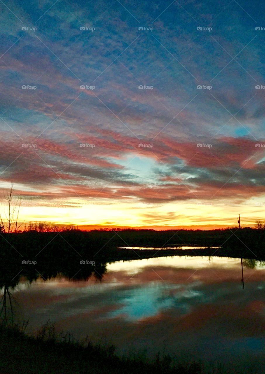 Pink prairie sunrise 