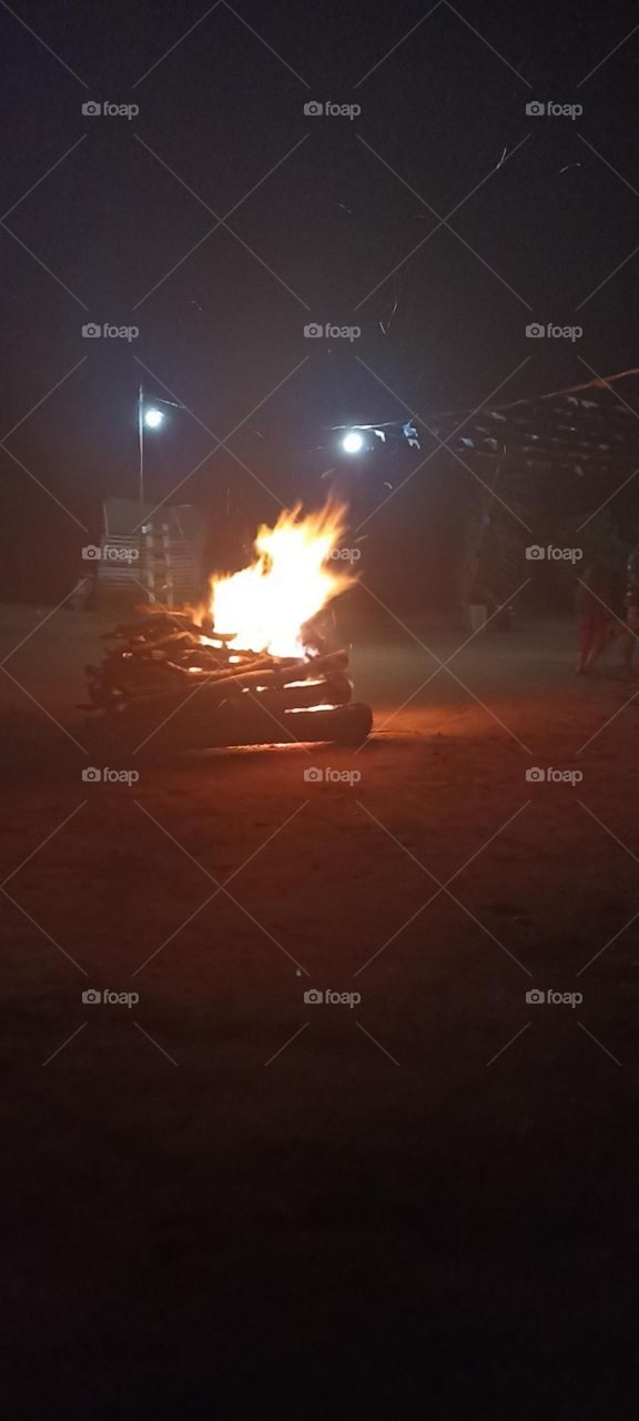 bonfire in festa junina