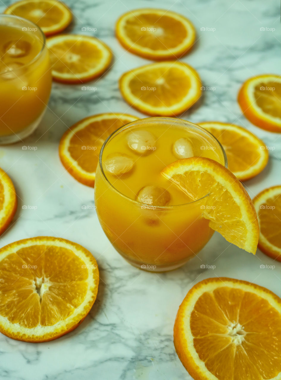 Oranges and orange juice